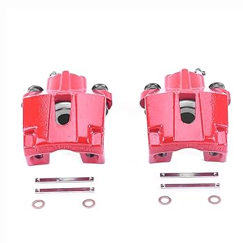 Amazon.com: Power Stop Rear S4850 Pair of High-Temp Red